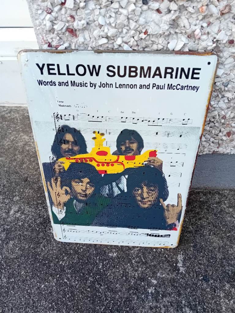 The Beatles Yellow Submarine & A Hard Day's Night Metal Signs