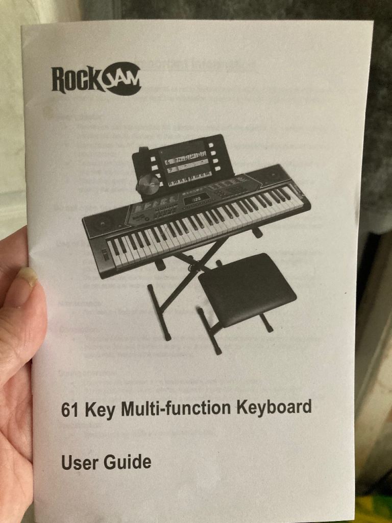 Rock jam keyboard 