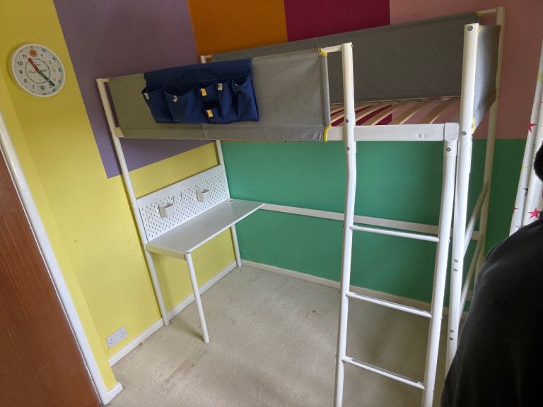 Loft Bed with Desk Ikea Vitval FREE