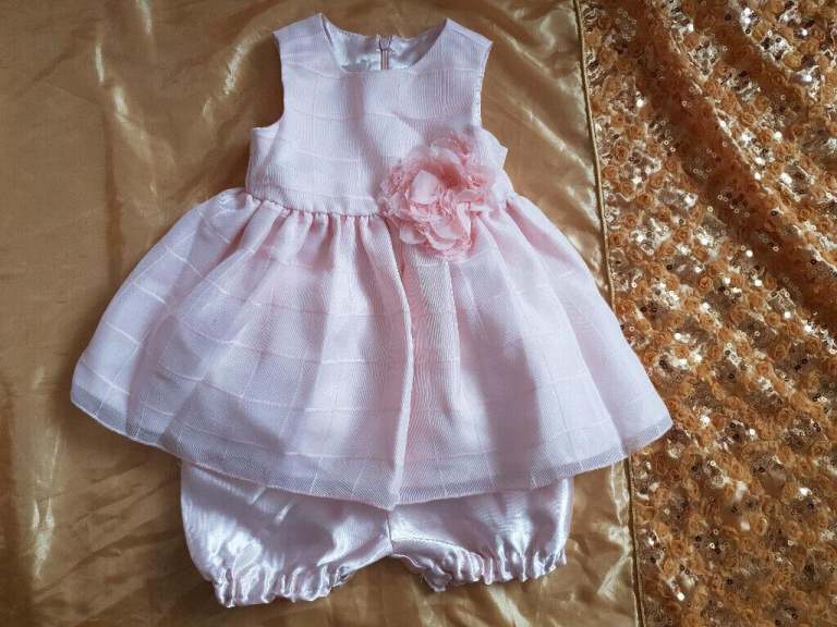 baby girl's peach party dress by American Princess age 12 months
