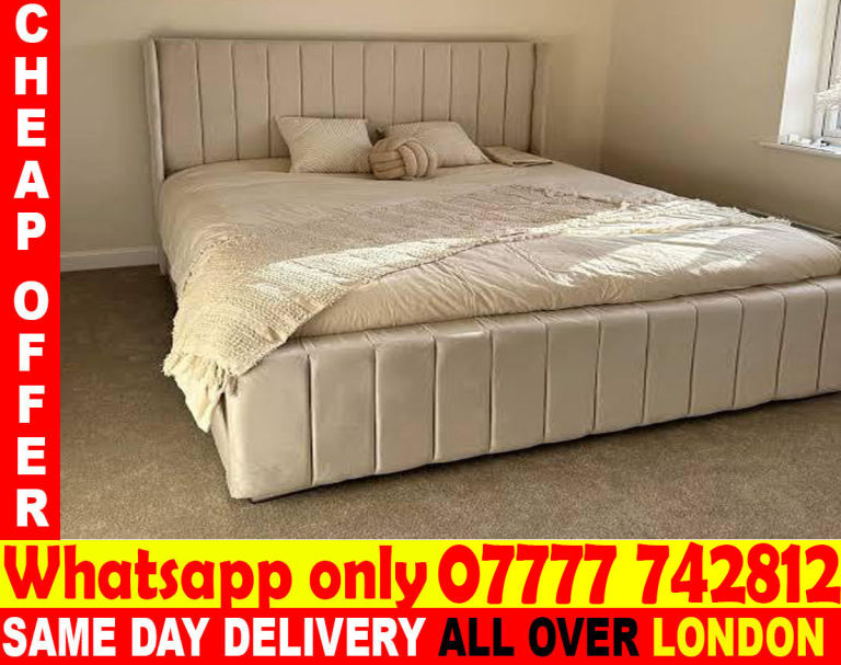 --FREE DELIVERY:KING SIZE - SINGLE  - BED AND MATTRESS --(ygdgs