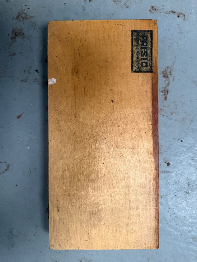 Presto metric taps and dies cased