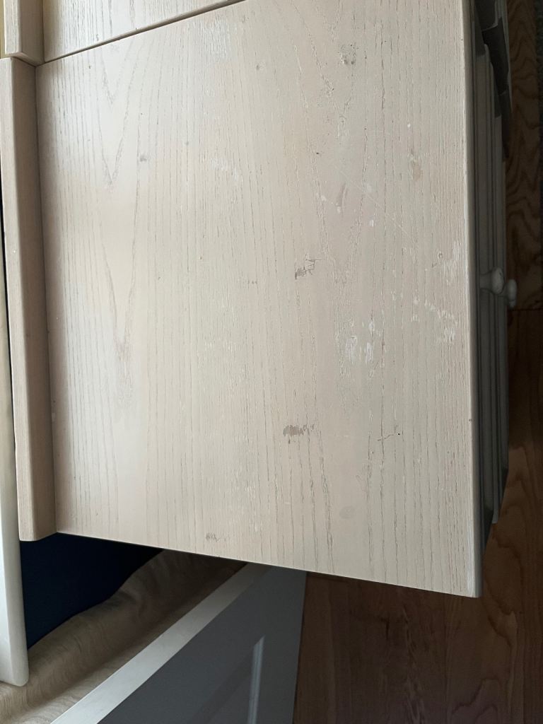 G plan dressing table and two bedside cabinets 