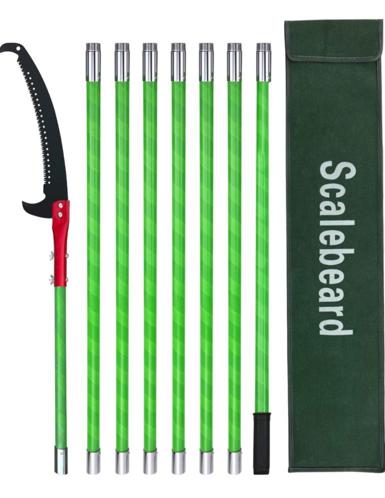 Scalebeard 26 Foot Pole Saws for Tree Trimming, Extendable Tree Trimmers Long Handle Pruner