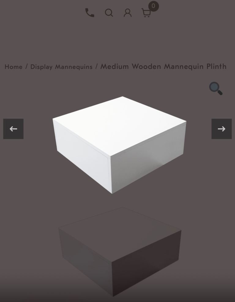 Mannequin Stand/Display Plinth - 10 units/job lot