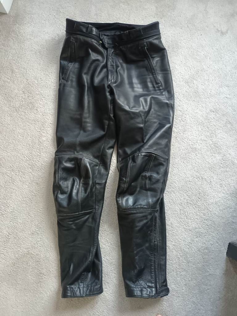 Hein Gericke leather motorbike trousers