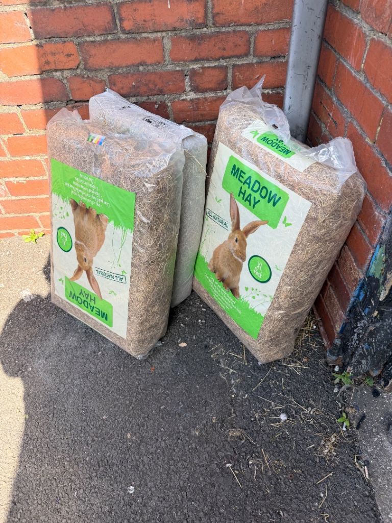 Hay for rabbits new 3 packs 