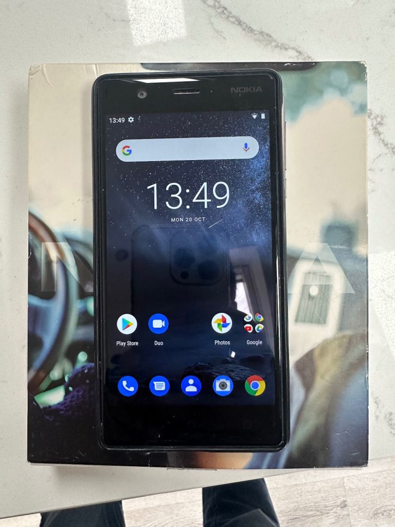 Nokia 3 boxed blue Android cheap phone 