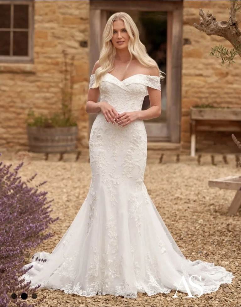 Sebastiane Wedding Dress and Underskirt - Never Worn, Still in Shop Packaging.