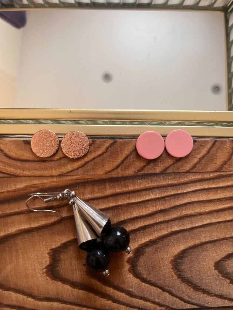 Mixed Earrings Bundle - Silver, Pink, and Copper Studs & Drops