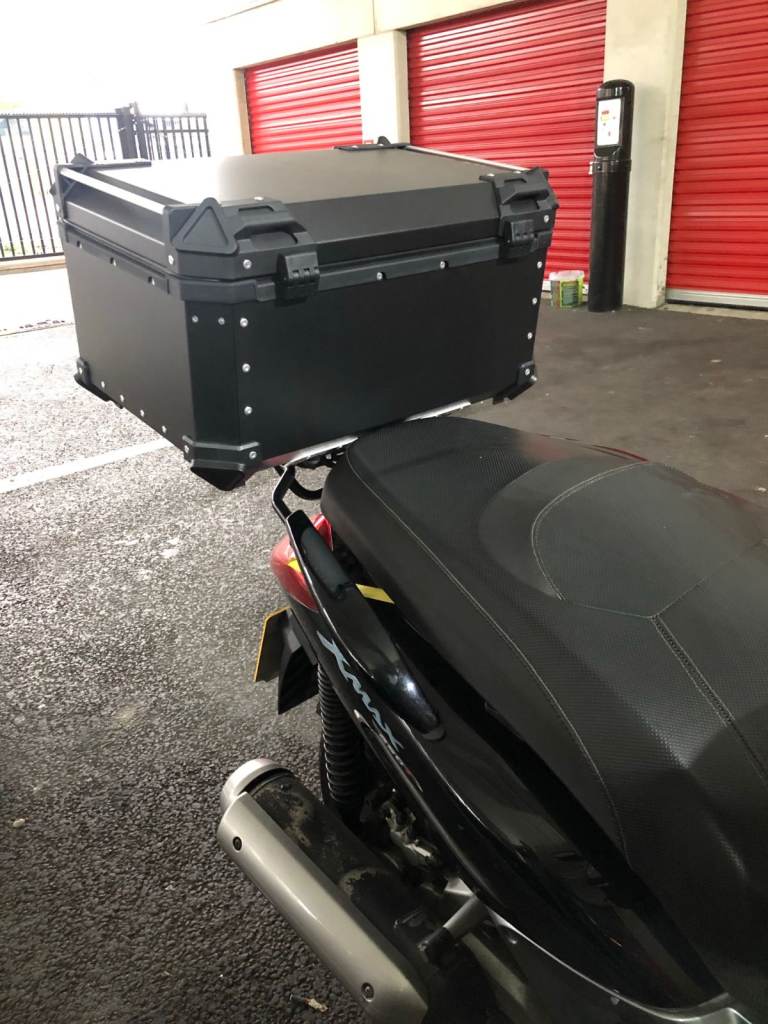 Motorcycle Top Box , Aluminium ,65lt Brand new, Black colour