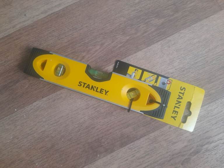 Brand New Stanley Spirit Level – Yellow, Still in Packaging