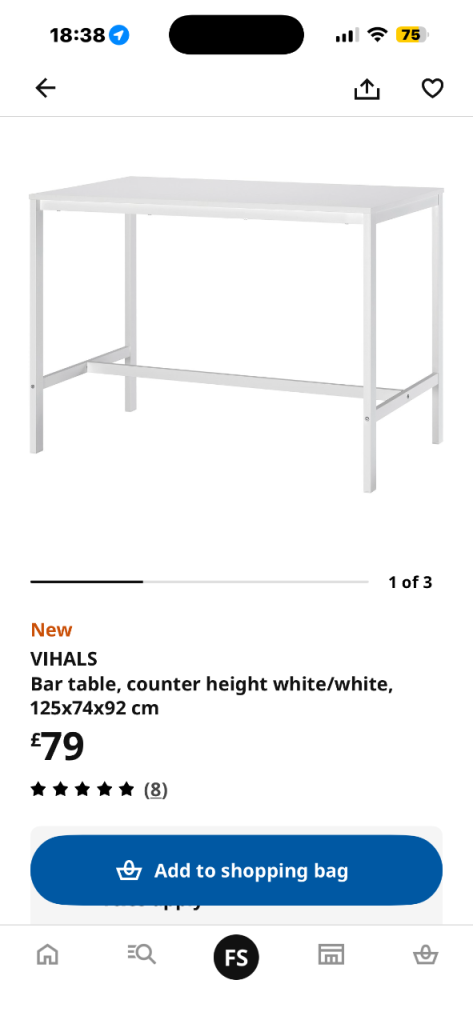 IKEA bar table 