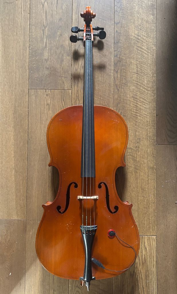 Full-Size (4/4) Solid Wood Cello, Warm Responsive Tone w Pickup (Optional Amplification) - £995ono