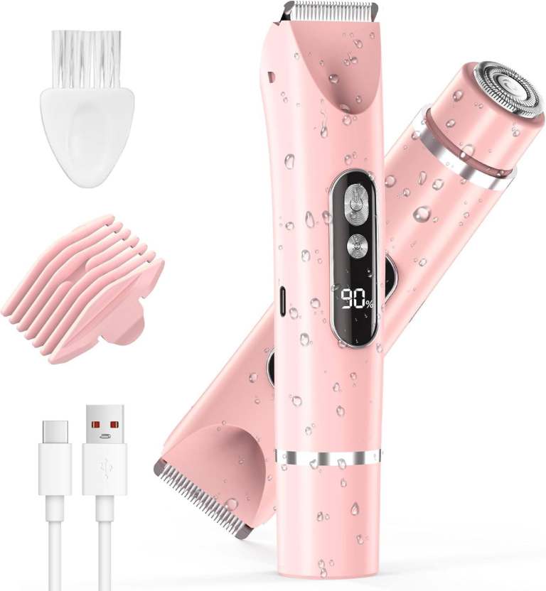 new in packaging - Cordless  Dual Head Waterproof & Electric Razors for all body areas - pink