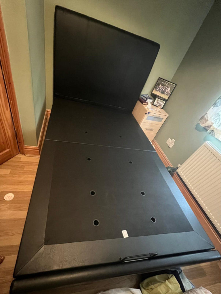 image for  Dreams DOUBLE STORAGE LEATHER BED CHOCOLATE BROWN COLOUR LIKE NEW