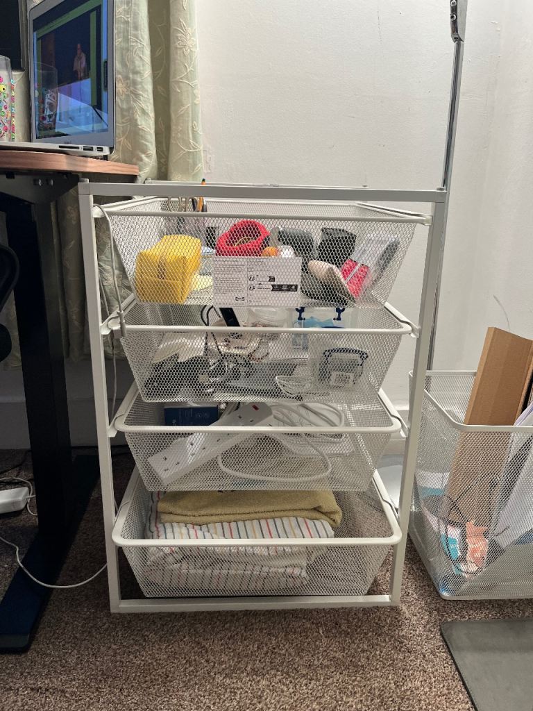 IKEA jonaxel storage combination / white drawers