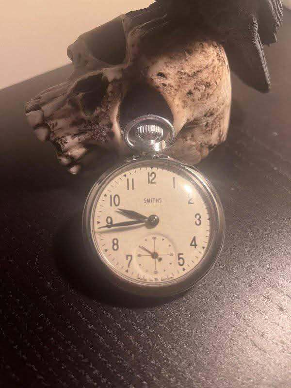 Chrome pocket watch