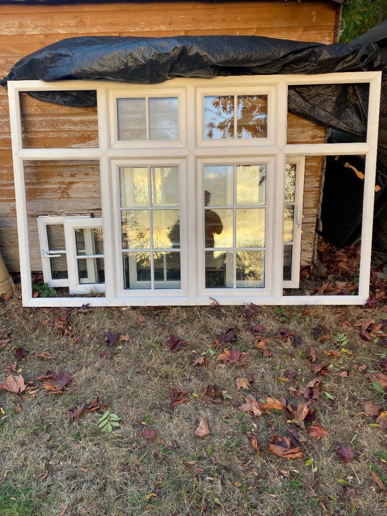 White UPVC Double Glazed Window Unit – Good Condition