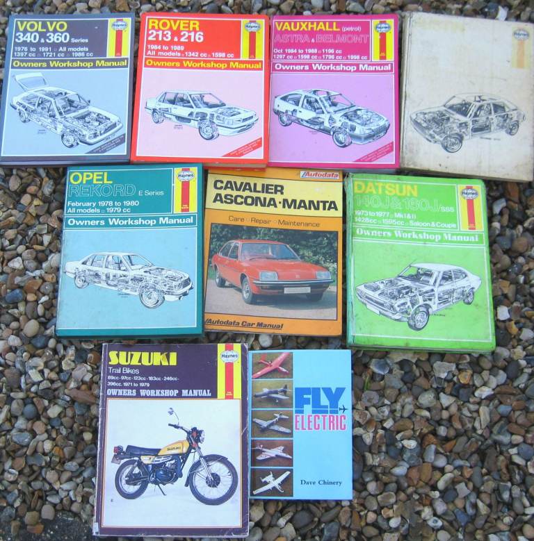 Vintage Car and Motorcycle Manuals £2 the lot