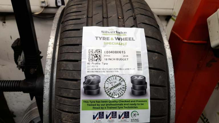 225 40 18 92w Westlake Zupereco 6mm Part Worn Pressure Tested Tyre