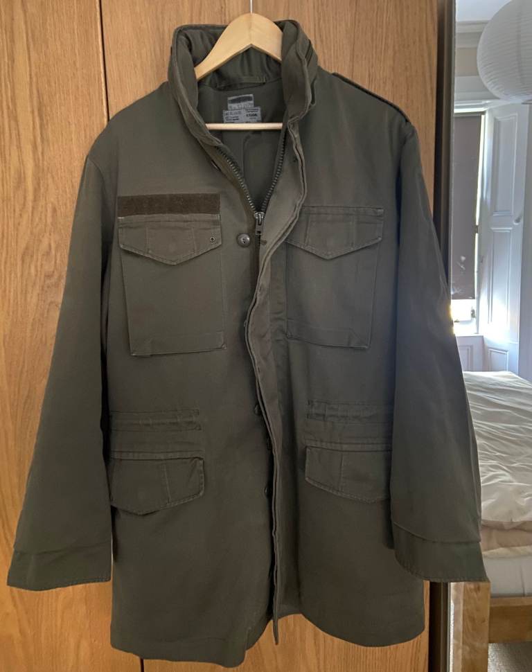 Men's Khaki Green Field Jacket – Good Condition