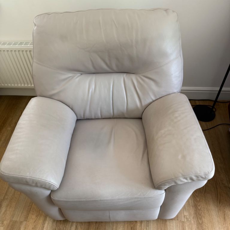 G Plan Electric Chair Cream Leather 