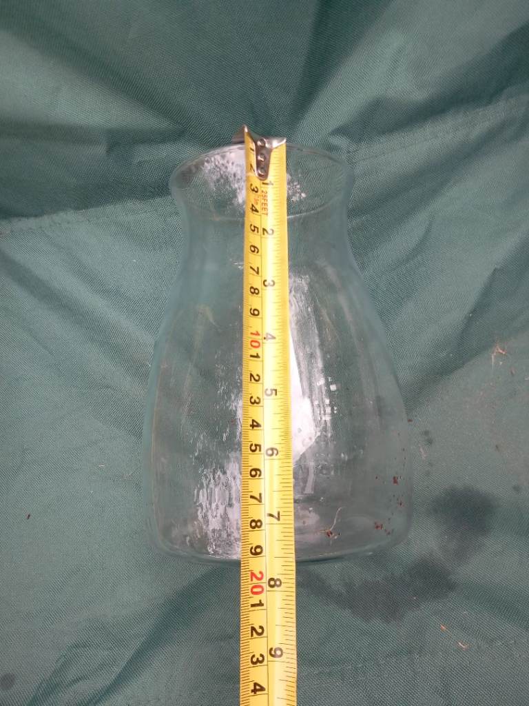 Free free Clear Glass Jug/Vase – Good Condition, Approx 20cm Tall