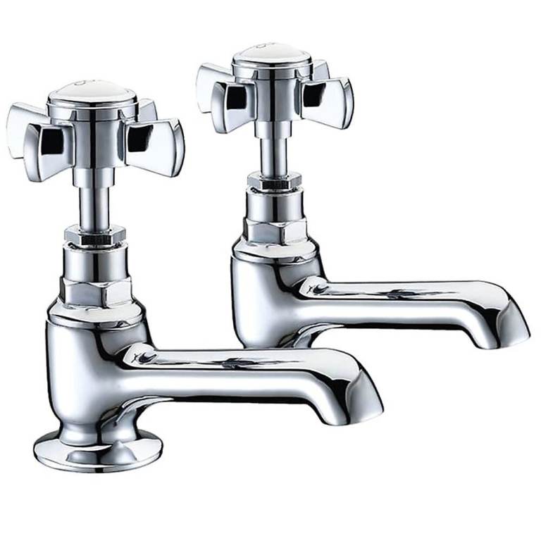 Bath Taps - Butler & Rose Loretta Traditional Bath Pillar Taps TIME-TIM005