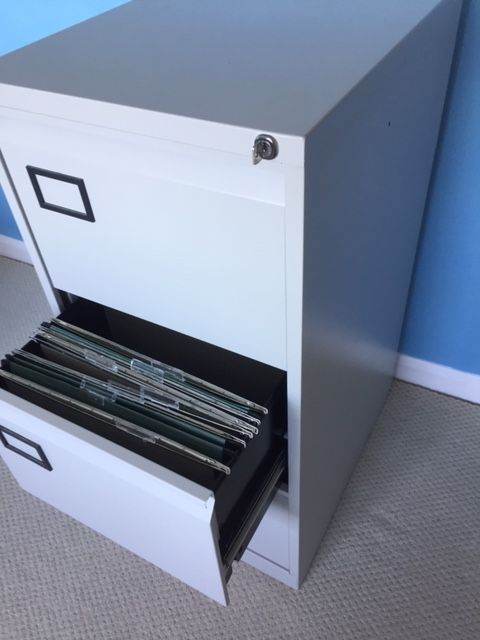 Metal 3 Drawer Filing Cabinet 