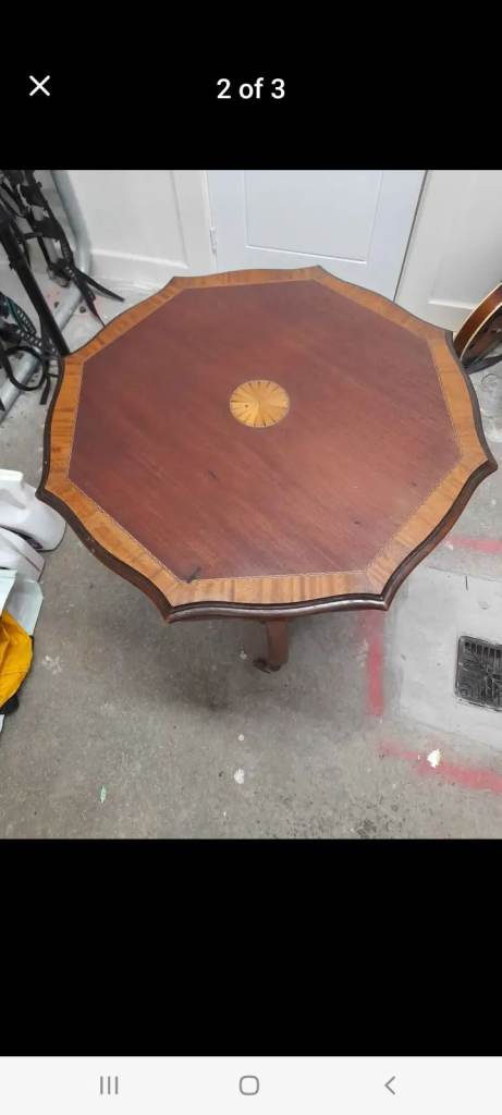 Octagonal side table 