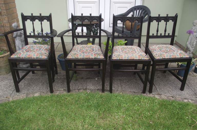 Dining chairs by Ercol.