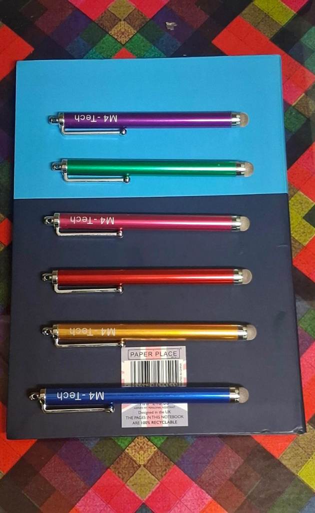 New M4-Tech Stylus Pens - Multicoloured Set