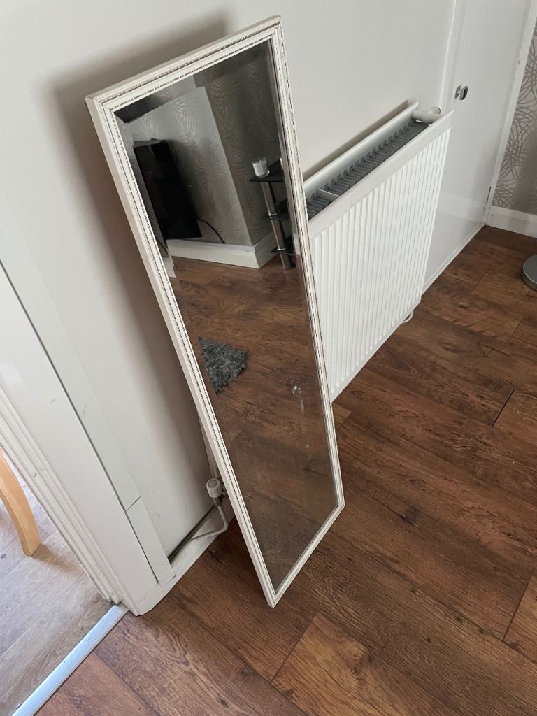 A.W. Morris (Repro) Ltd White Full Length Mirror