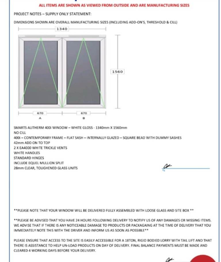 New window in alluminium 