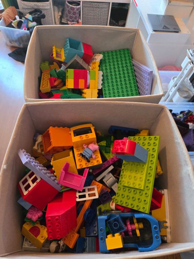 Large Tub of LEGO Duplo Bricks - Multicoloured, Good Condition