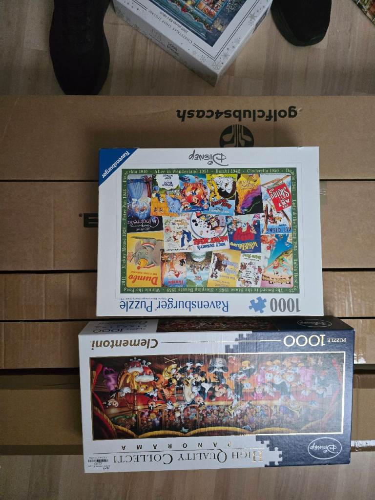 2 disney jigsaw puzzles