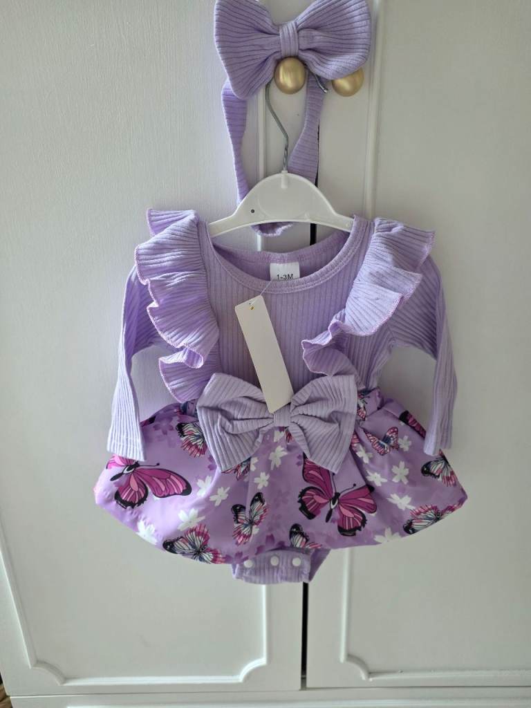 Baby dress + headband 