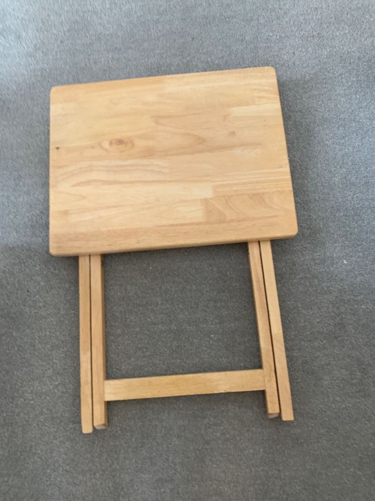 Wooden Folding Side Table - Good Condition