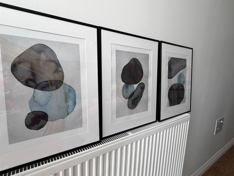 Abstract posters with frame