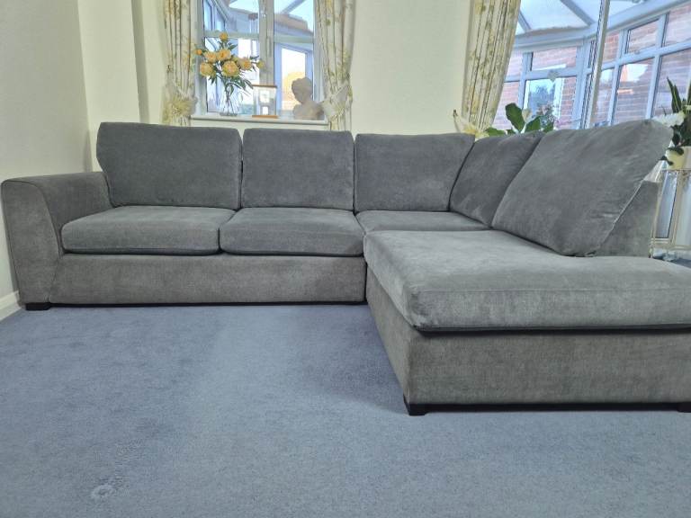 DFS Orka Left Hand Facing Arm Open End Corner Sofa RRP in Grey £879 *FREE LOCAL DELIVERY*