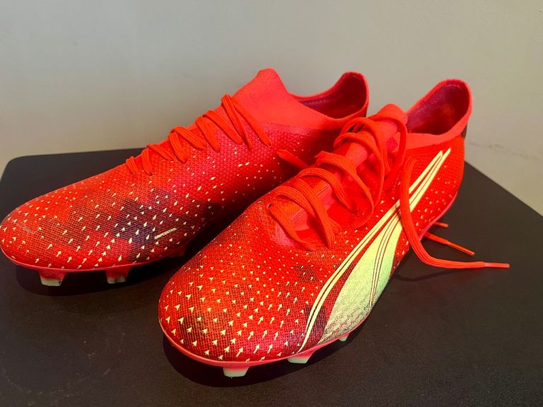 Puma Ultra Match FG/AG Red Mens Football Boots size 8.5