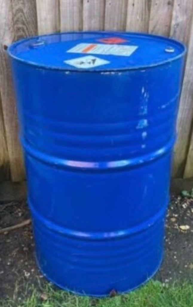 Empty 208 Litre Barrel Incinerator BBQ Compost Horse Jump