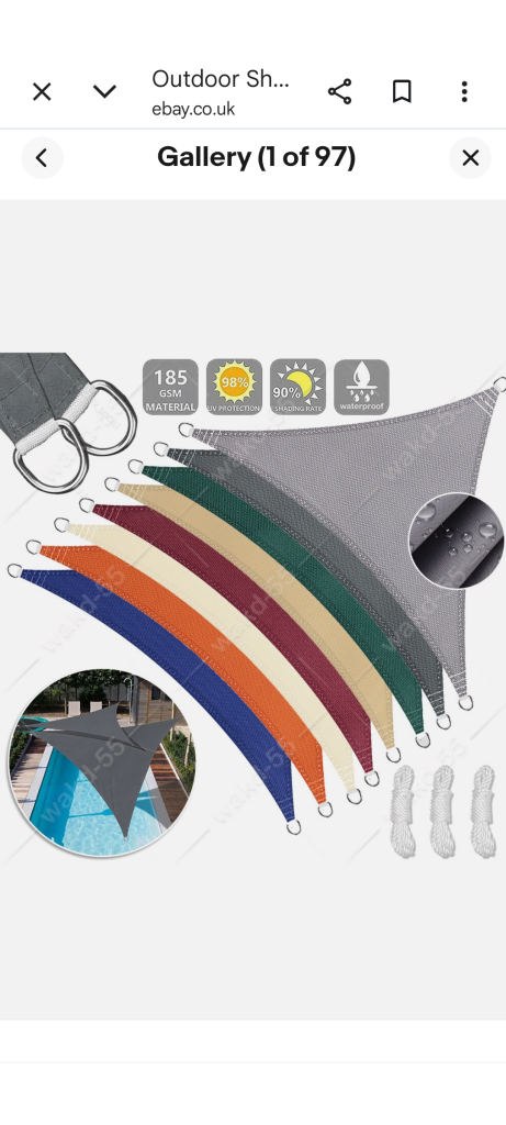 Brand New Sun Shade Sail Awning