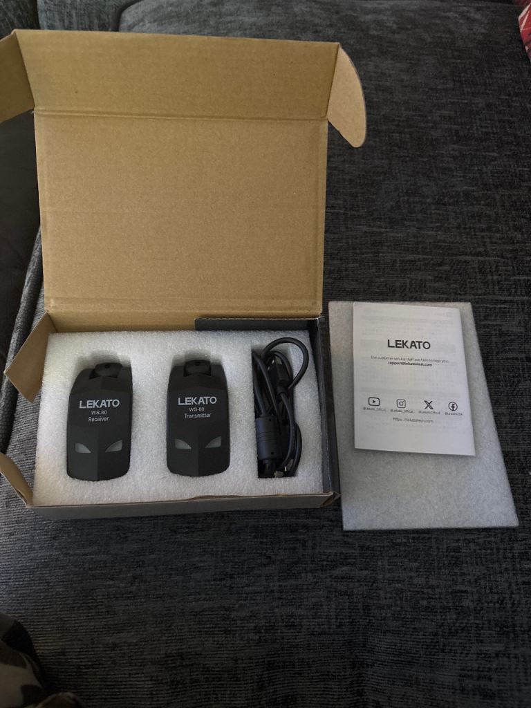 LEKATO WS-80 Wireless Guitar System – Brand New