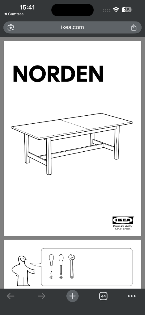 Dining table for free