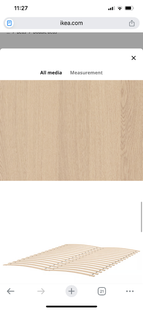 King size ikea bed frame 