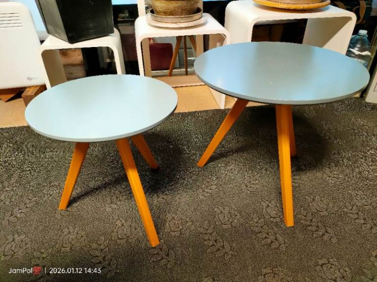 Modern grey side tables