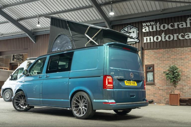  Volkswagen Transporter Stunning Bamboo Green T6 Campervan Conversion
