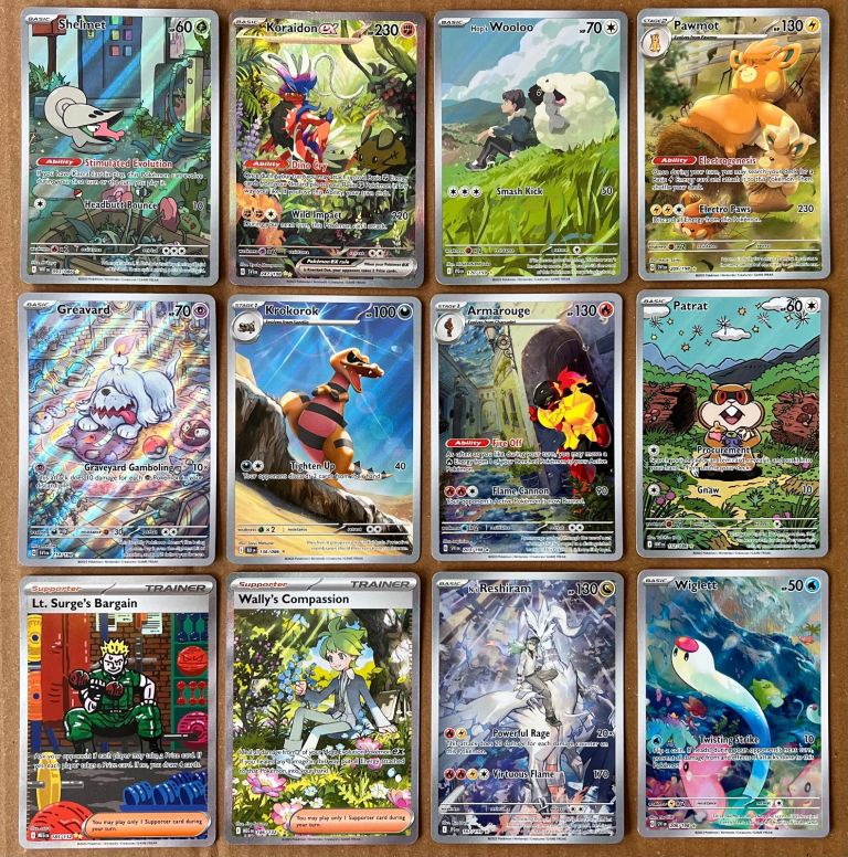 Pokemon Full Arts Illustration Rares etc
